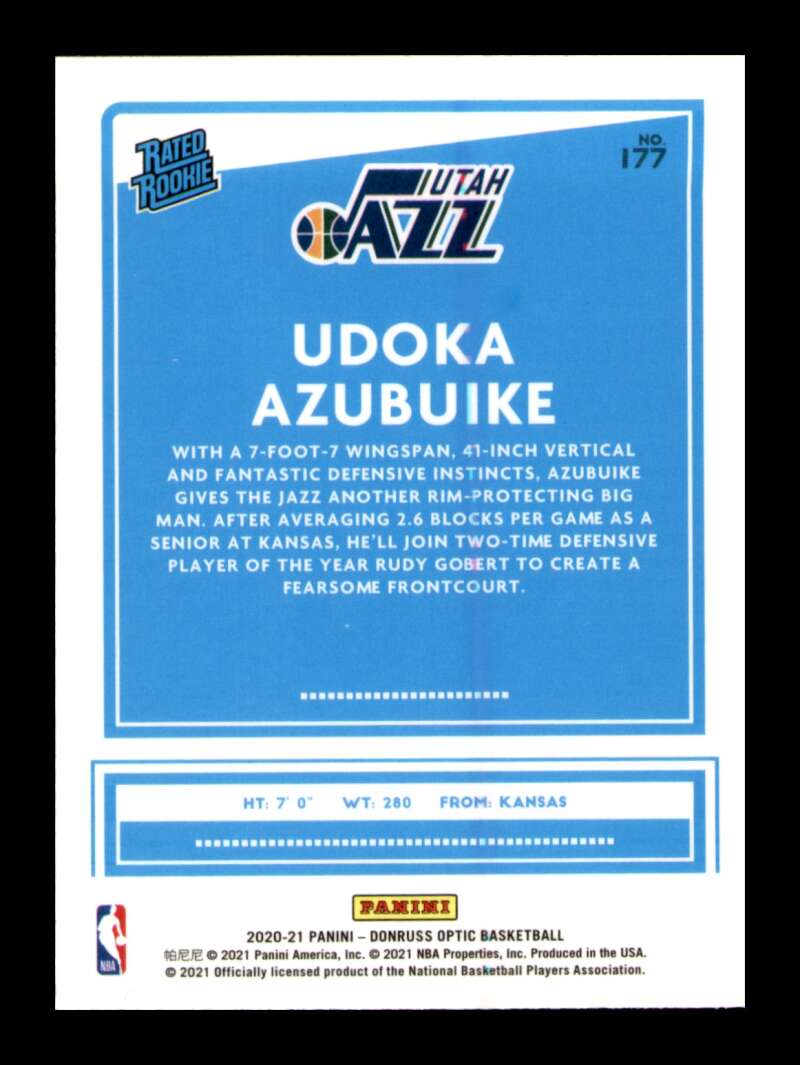 Load image into Gallery viewer, 2020-21 Donruss Optic Udoka Azubuike #177 Rookie RC Image 2
