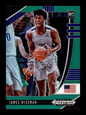 2020-21 Panini Prizm Draft Green Prizm James Wiseman 