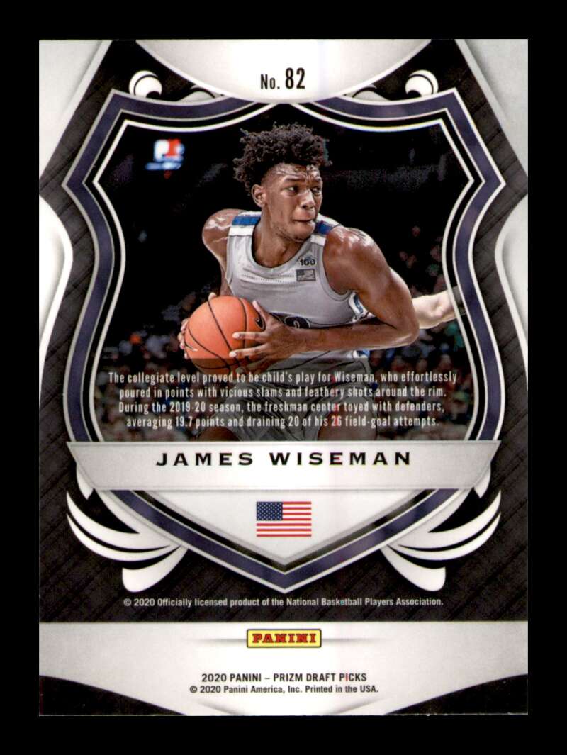 Load image into Gallery viewer, 2020-21 Panini Prizm Draft James Wiseman #82 Rookie RC Image 2
