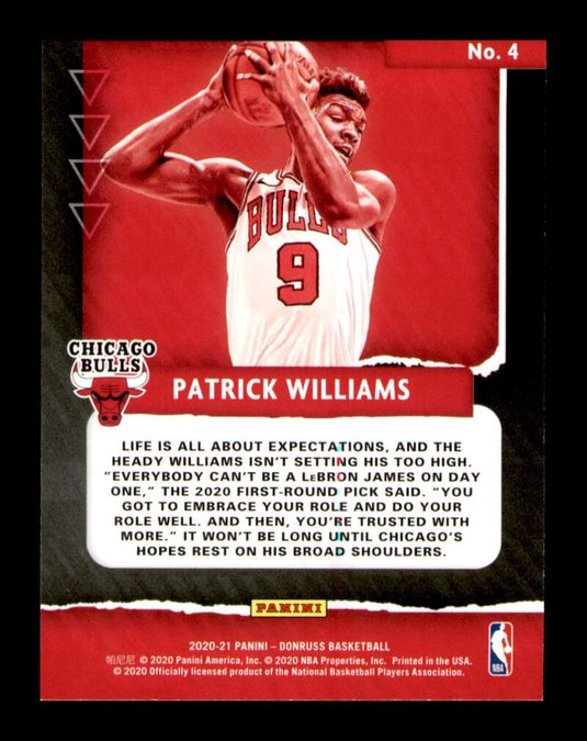 2020-21 Donruss Great X-Pectations Patrick Williams