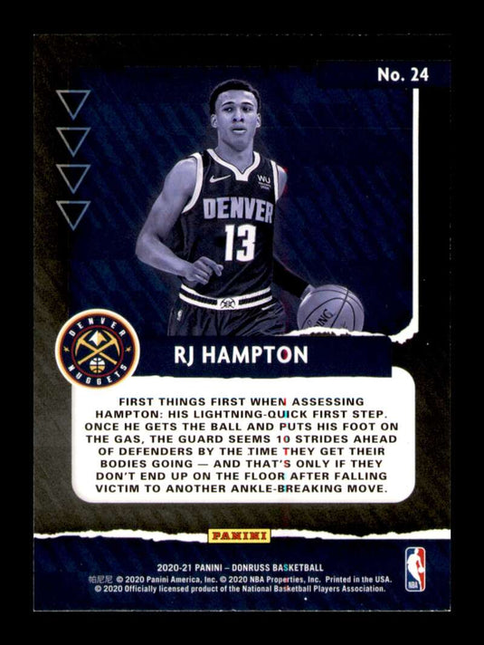 2020-21 Donruss Great X-Pectations RJ Hampton 