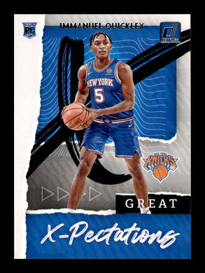 2020-21 Donruss Great X-Pectations Immanuel Quickley 