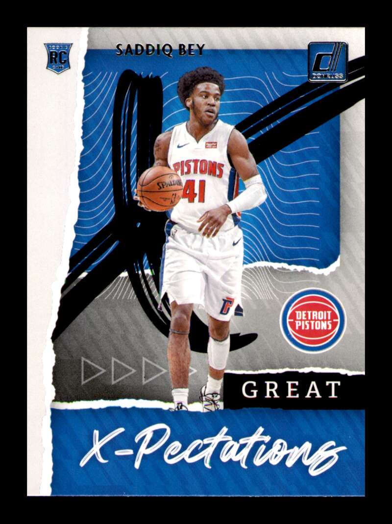 Load image into Gallery viewer, 2020-21 Donruss Great X-Pectations Saddiq Bey #19 Rookie RC Image 1
