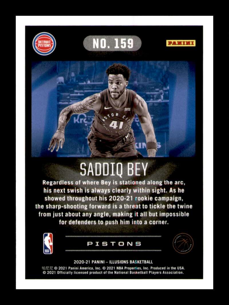 Load image into Gallery viewer, 2020-21 Panini Illusions Saddiq Bey #159 Rookie RC Image 2
