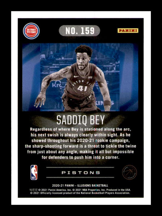 2020-21 Panini Illusions Saddiq Bey