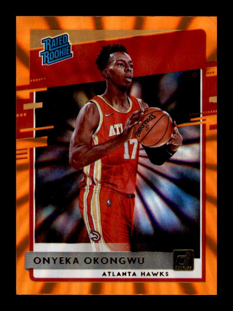 Load image into Gallery viewer, 2020-21 Donruss Orange Laser Onyeka Okongwu #228 Rookie RC Image 1
