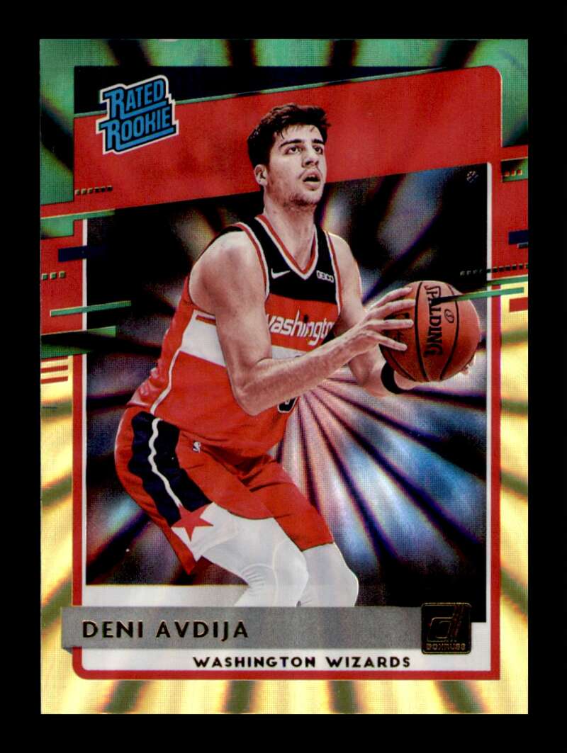 Load image into Gallery viewer, 2020-21 Donruss Green Yellow Laser Deni Avdija #205 Rookie RC Image 1
