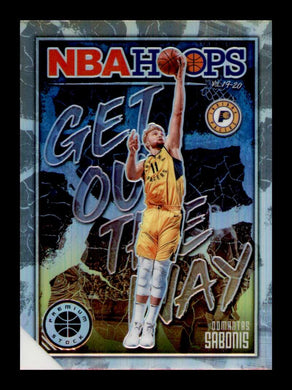 2019-20 Panini Hoops Premium Stock Silver Prizm Domantas Sabonis 