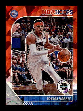 2019-20 Panini Hoops Premium Stock Red Cracked Ice Prizm Tobias Harris 