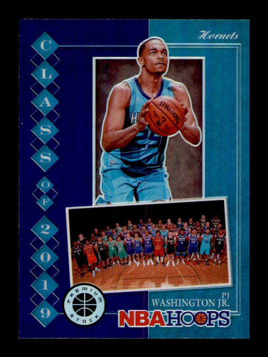 2019-20 Hoops Premium Stock Class of 2019 Purple Prizm PJ Washington