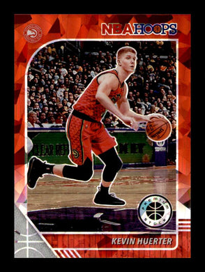 2019-20 Panini Hoops Premium Stock Red Cracked Ice Prizm Kevin Huerter 