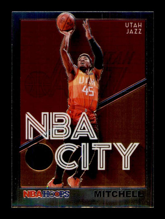 2019-20 Panini Hoops Premium Stock NBA City Donovan Mitchell 