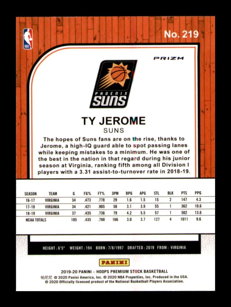 Load image into Gallery viewer, 2019-20 Panini Hoops Premium Stock Green Prizm Ty Jerome #219 Rookie RC Image 2
