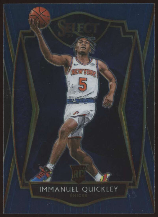 2020-21 Panini Select Blue Immanuel Quickley 