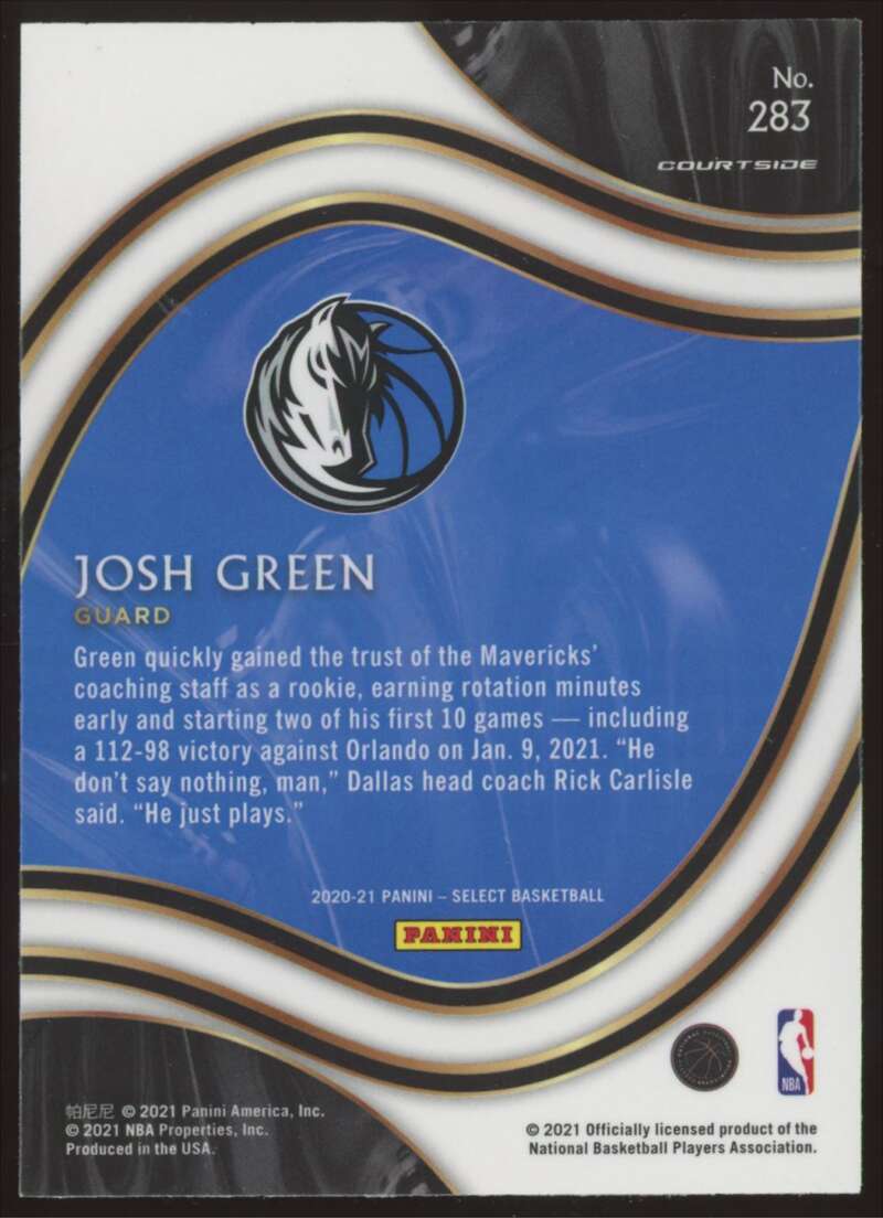 Load image into Gallery viewer, 2020-21 Panini Select Blue Josh Green #283 Rookie RC Image 2
