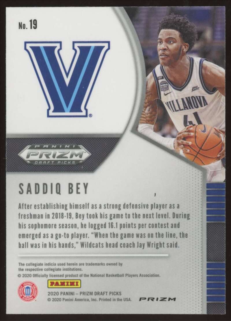 Load image into Gallery viewer, 2020-21 Panini Prizm Draft Green Prizm Saddiq Bey #19 Rookie RC Image 2
