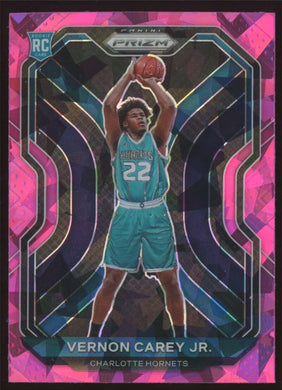 2020-21 Panini Prizm Pink Cracked Ice Prizm Vernon Carey Jr. 