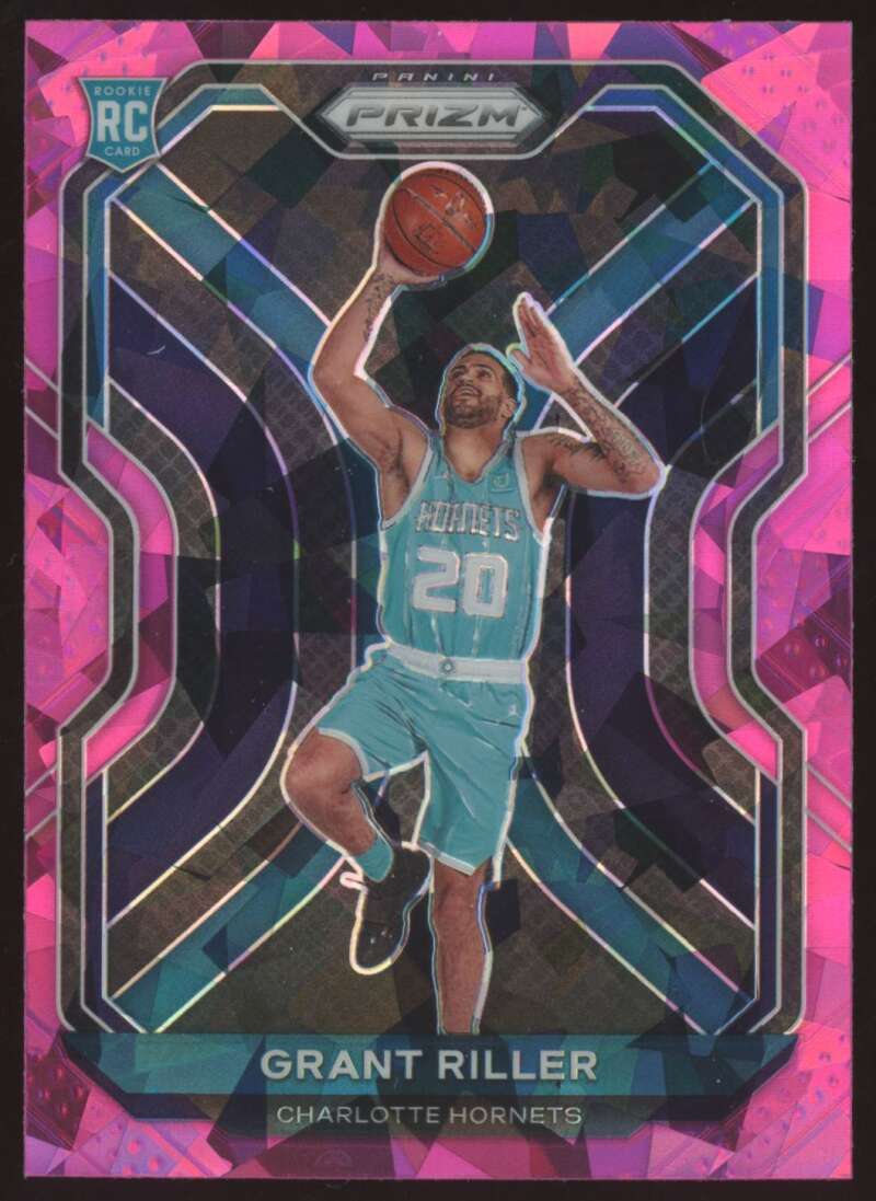 Load image into Gallery viewer, 2020-21 Panini Prizm Pink Cracked Ice Prizm Grant Riller #295 Rookie RC Image 1
