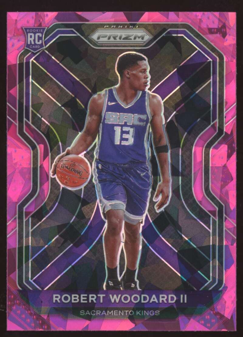 Load image into Gallery viewer, 2020-21 Panini Prizm Pink Cracked Ice Prizm Robert Woodard II #281 Rookie RC Image 1
