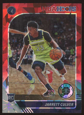 2019-20 Hoops Premium Stock Red Cracked Ice Prizm Jarrett Culver 