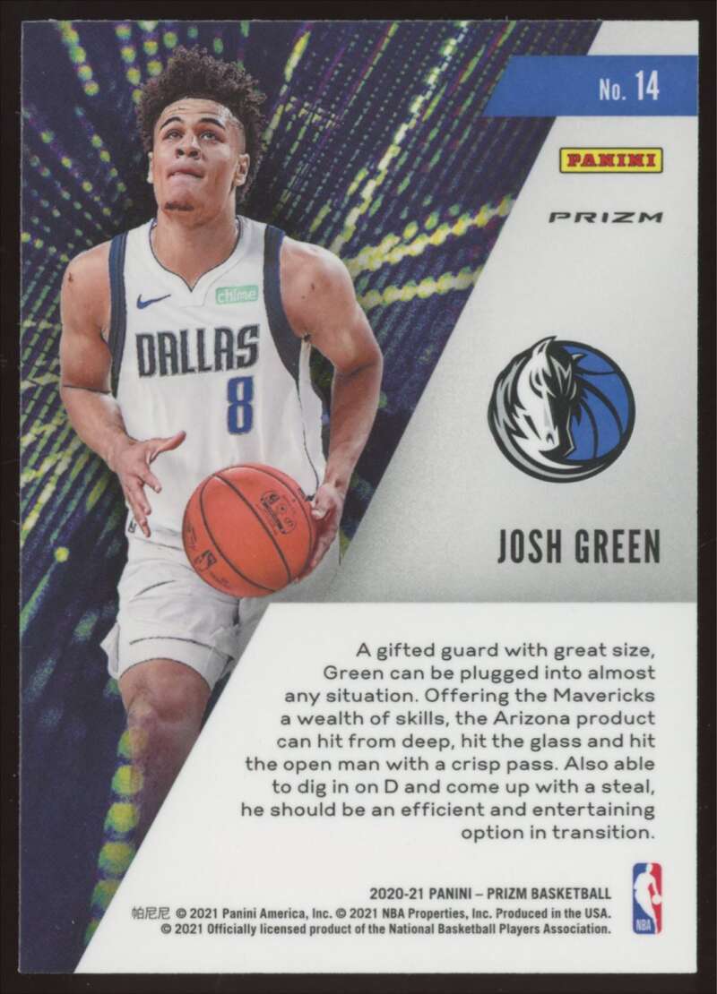 Load image into Gallery viewer, 2020-21 Panini Prizm Instant Impact Silver Prizm Josh Green #14 Rookie RC Image 2
