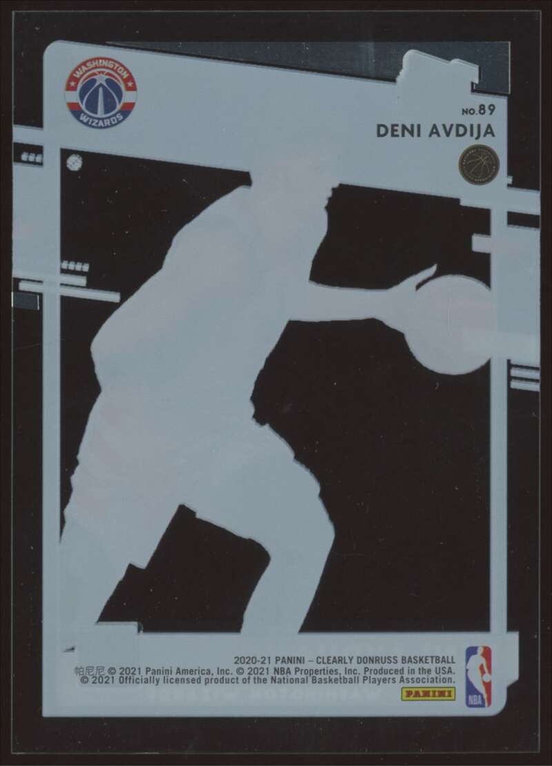 Load image into Gallery viewer, 2020-21 Clearly Donruss Deni Avdija #89 Rookie RC Image 2
