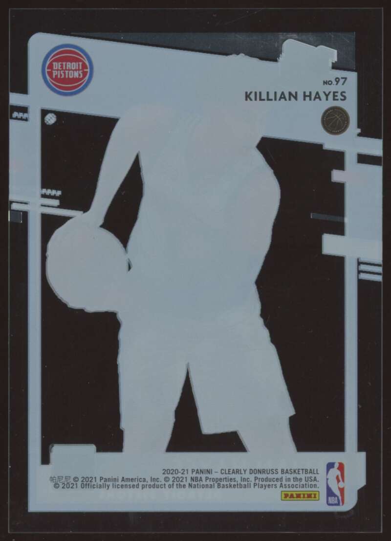 Load image into Gallery viewer, 2020-21 Clearly Donruss Killian Hayes #97 Rookie RC Image 2
