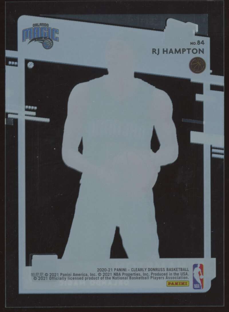 Load image into Gallery viewer, 2020-21 Clearly Donruss RJ Hampton #84 Rookie RC Image 2
