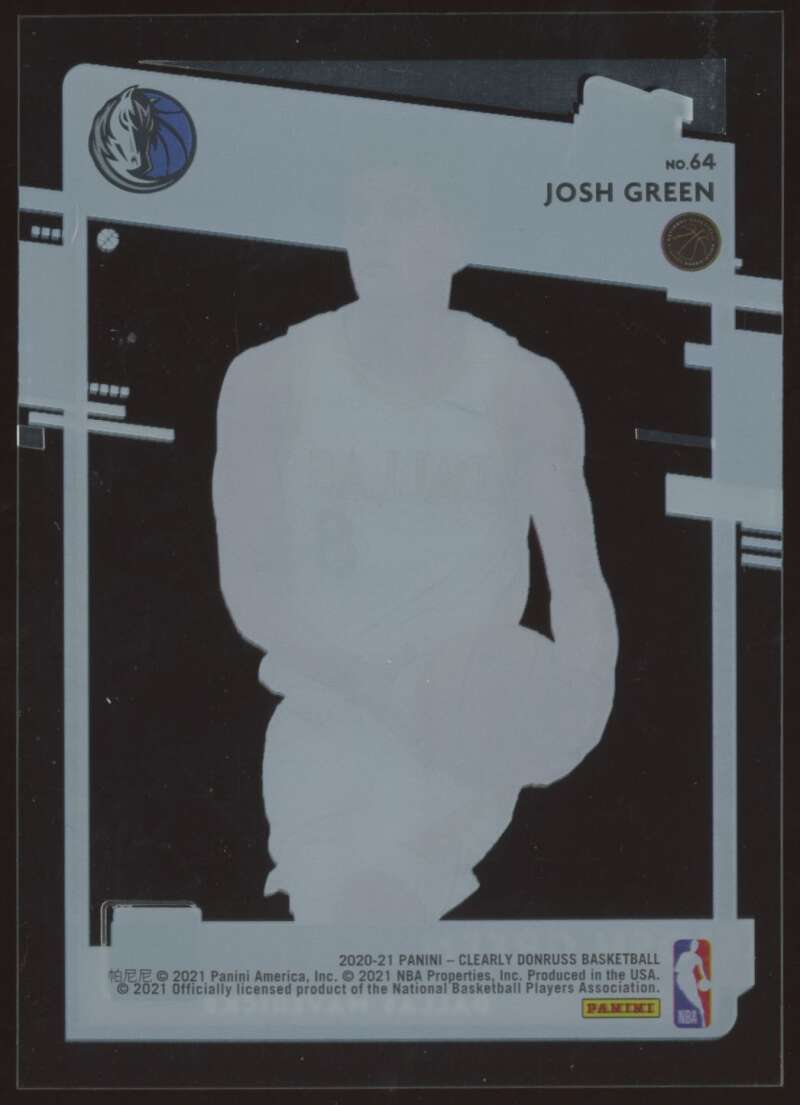 Load image into Gallery viewer, 2020-21 Clearly Donruss Josh Green #64 Rookie RC Image 2
