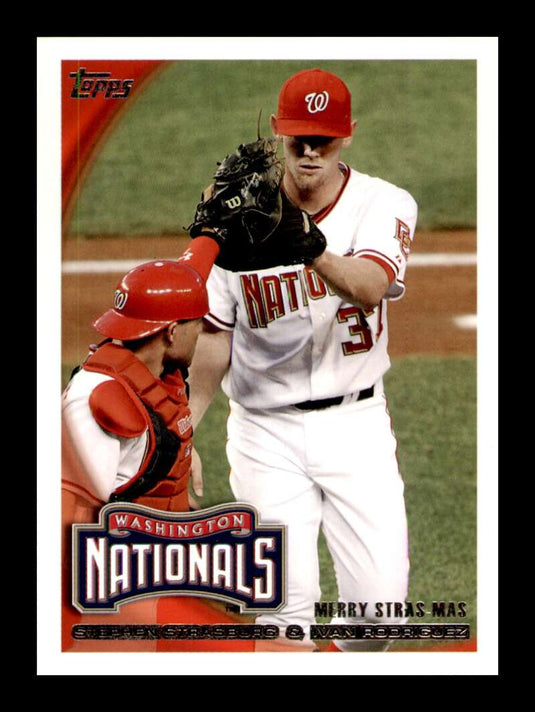 2010 Topps Update Stephen Strasburg Ivan Rodriguez