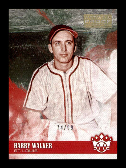 2018 Panini Diamond Kings Gold Artist Proof Harry Walker