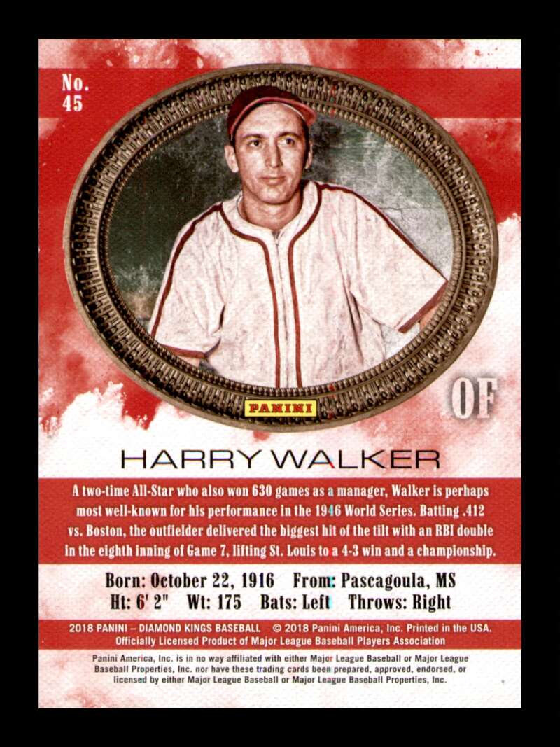 Load image into Gallery viewer, 2018 Panini Diamond Kings Gold Artist Proof Harry Walker #45 Short Print SP /99 Image 2
