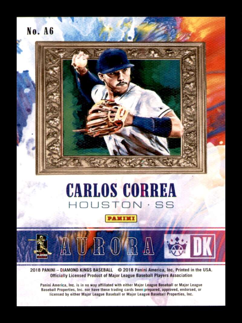 Load image into Gallery viewer, 2018 Panini Diamond Kings Aurora Carlos Correa #A6 Houston Astros Image 2
