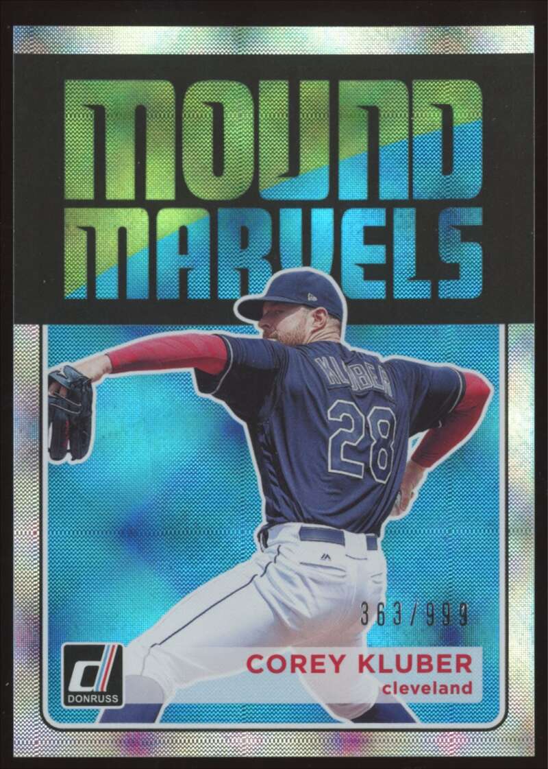 Load image into Gallery viewer, 2018 Donruss Mound Marvels Corey Kluber #MM4 Short Print SP /999 Image 1
