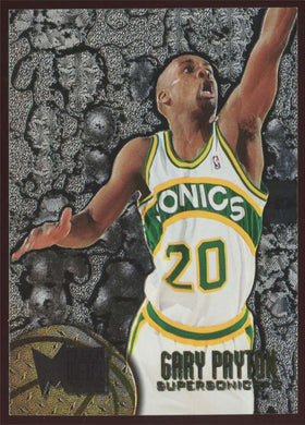 1995-96 Fleer Metal Silver Spotlight Gary Payton 