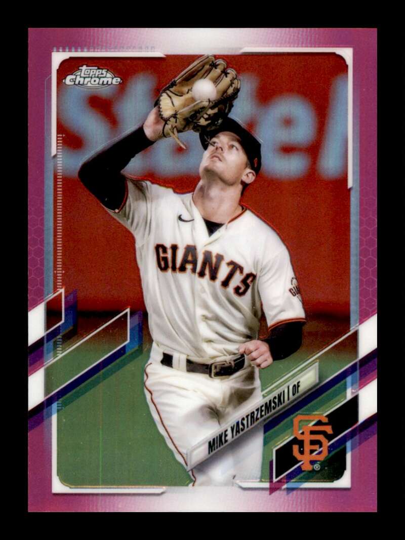 Load image into Gallery viewer, 2021 Topps Chrome Pink Refractor Mike Yastrzemski #108 Image 1
