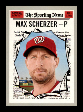 2019 Topps Heritage Max Scherzer 