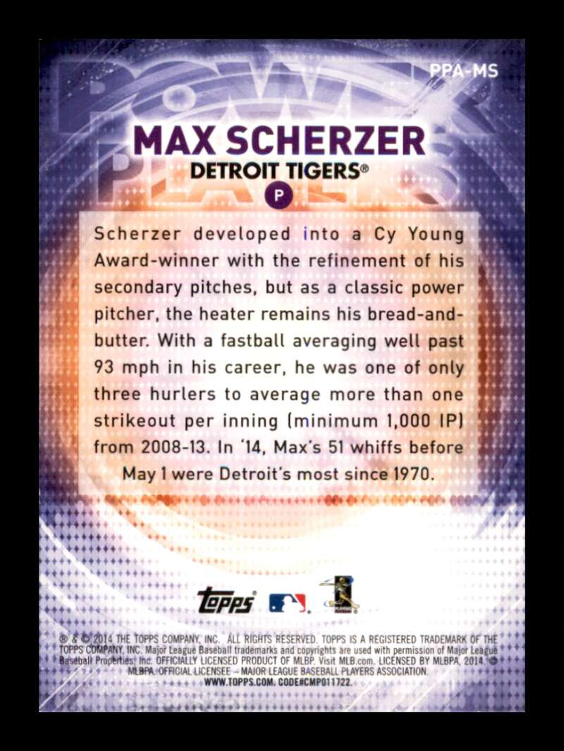 Load image into Gallery viewer, 2014 Topps Update Power Players Max Scherzer #PPA-MS Image 2
