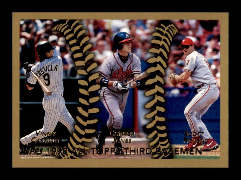 Load image into Gallery viewer, 1999 Topps Chipper Jones Scott Rolen Vinny Castilla #453 Image 1
