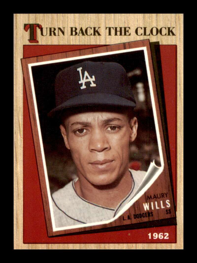 Load image into Gallery viewer, 1987 Topps Tiffany Maury Wills #315 Turn Back The Clock Image 1
