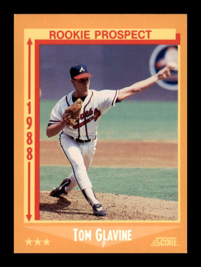 Load image into Gallery viewer, 1988 Score Glossy Tom Glavine #638 Rookie RC Image 1
