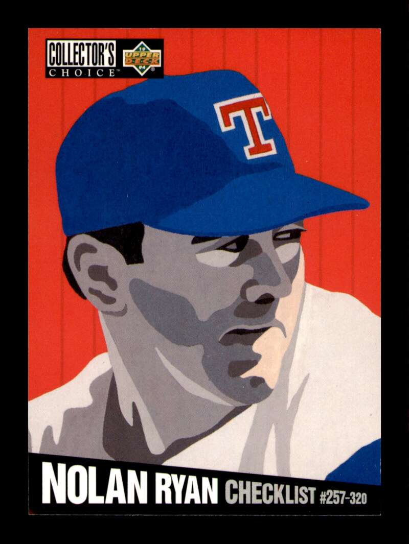 Load image into Gallery viewer, 1994 Upper Deck Collector&#39;s Choice Checklist Nolan Ryan #320 Image 1
