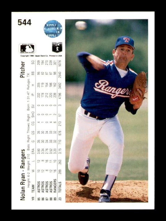 1990 Upper Deck Nolan Ryan