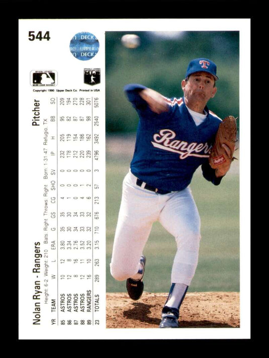 1990 Upper Deck Nolan Ryan 