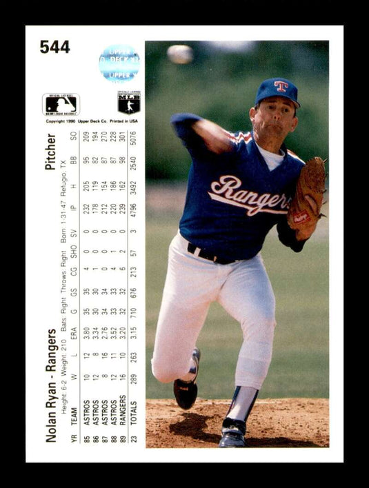 1990 Upper Deck Nolan Ryan 