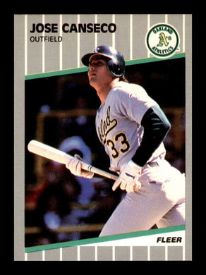 1989 Fleer Jose Canseco 