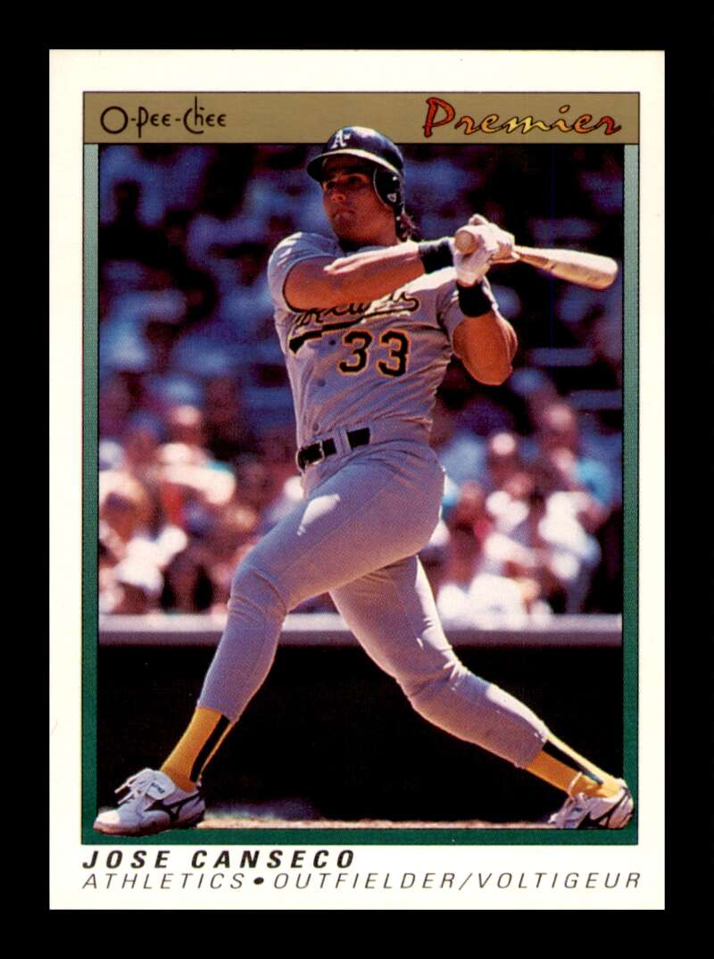 Load image into Gallery viewer, 1991 O-Pee-Chee Premier Jose Canseco #18 Image 1
