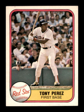 1981 Fleer Tony Perez 