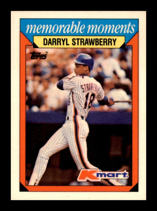 1988 Topps Kmart Memorable Moments Darryl Strawberry