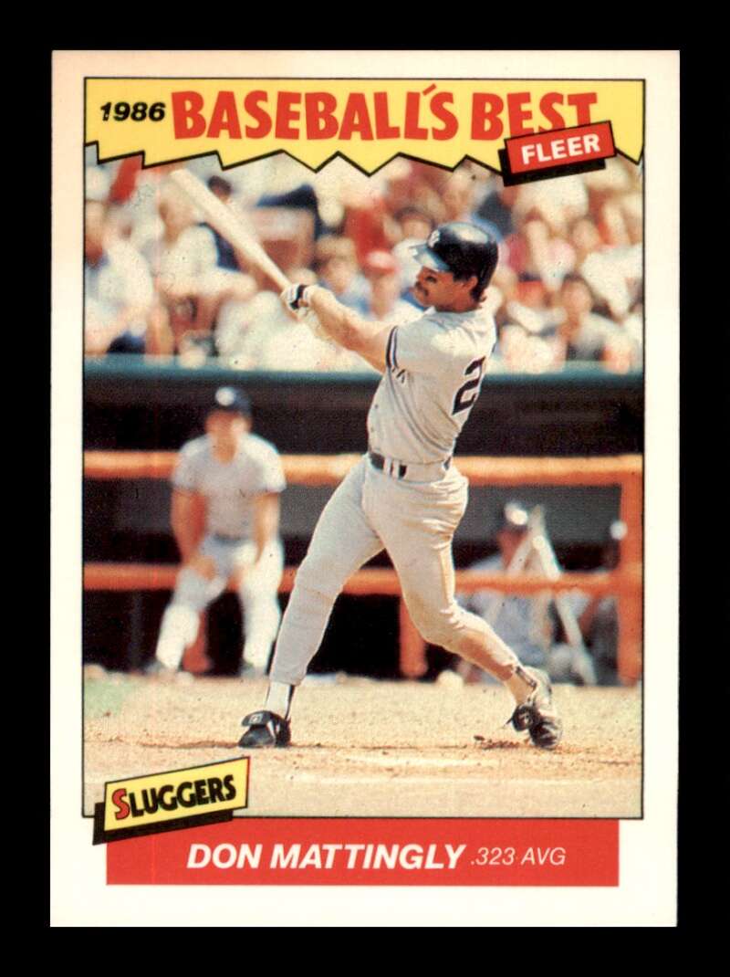 Load image into Gallery viewer, 1986 Fleer Baseball&#39;s Best Sluggers vs. Pitchers Don Mattingly #21 Image 1
